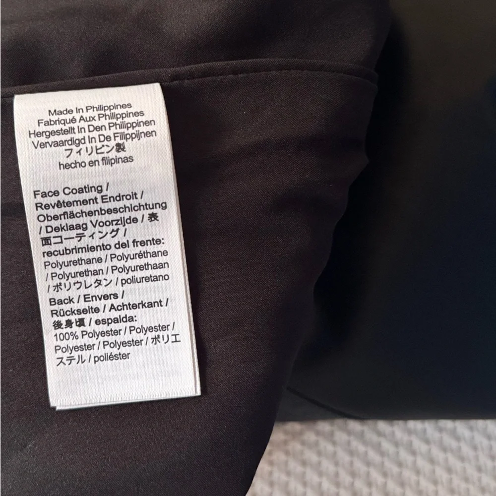 J. CREW 17” Black Faux Leather Mini Skirt
